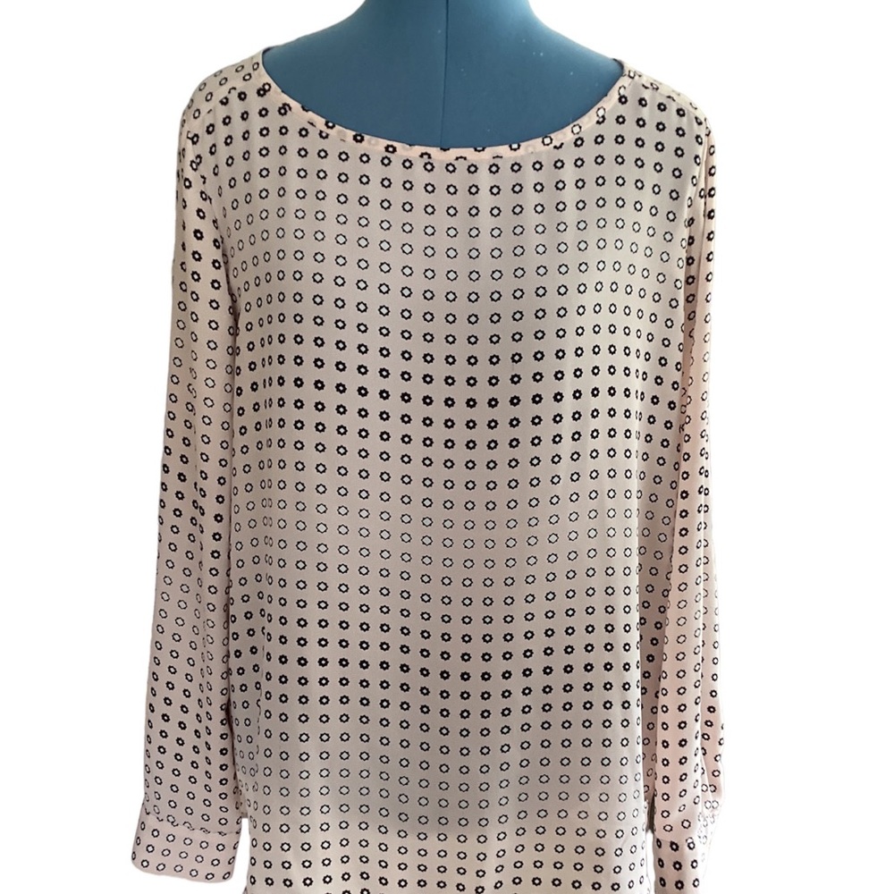 Ann Taylor Loft Pink Ombré Long Sleeved Tunic Top Size Medium